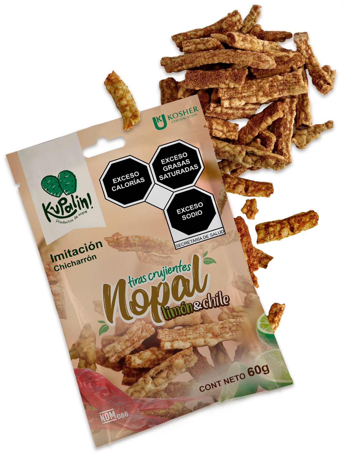 Tiras Crujientes de Nopal Kupalin